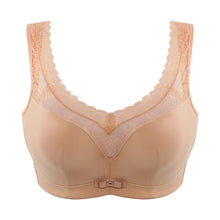 C-G Cup Full Coverage Modest Frontal Mesh Lace Minimizer Bra