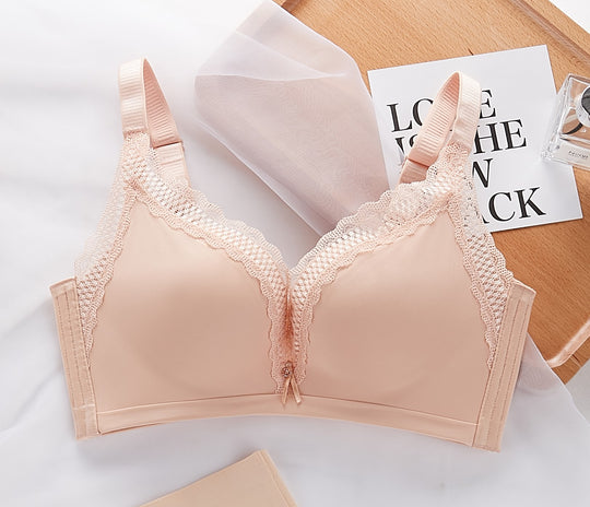 Simple Ultra Soft Breathable Lace Push-up Bra #11660