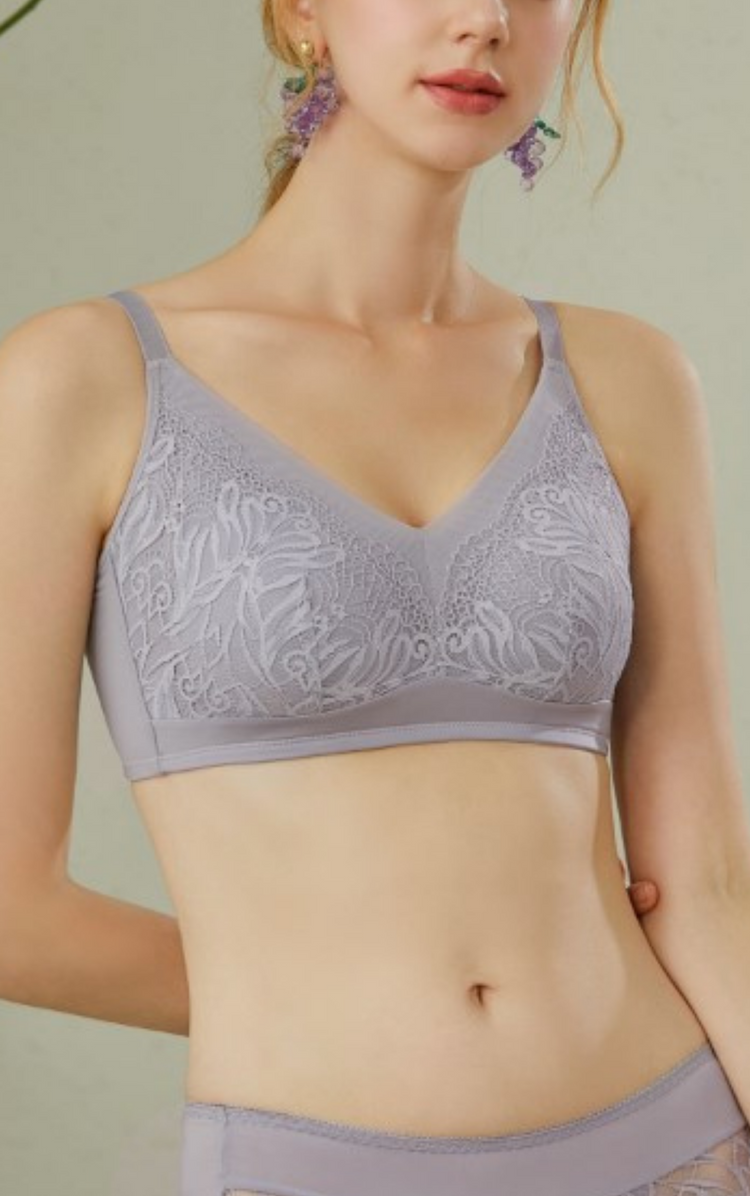 Chic Lace Side Smoothing Wirefree Minimizer Bra #138095 – Bradoria Lingerie