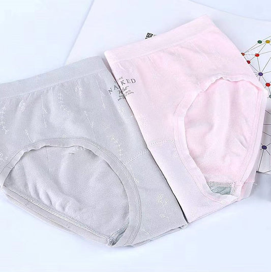女性的棉内裤 - 简单的棉质拉伸内裤＃6696