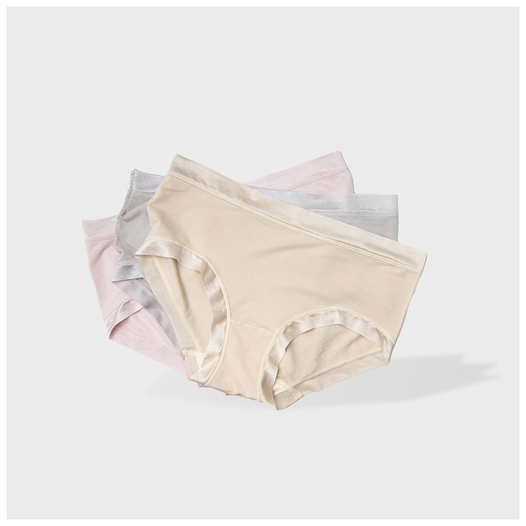 Classic Seamless Silk Cotton Panties for Women #342