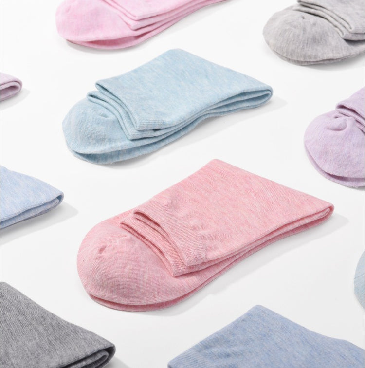 Soft Color Cotton Ankle Cut Socks #80024