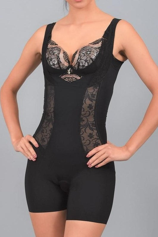 Intelligent Curve™ L1 Lace Back Sleeveless Open Bust Shaper #21025