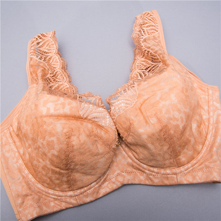 Lace Bra for Women with Feminine French Look - Seamless Wireless No Underwire #11320