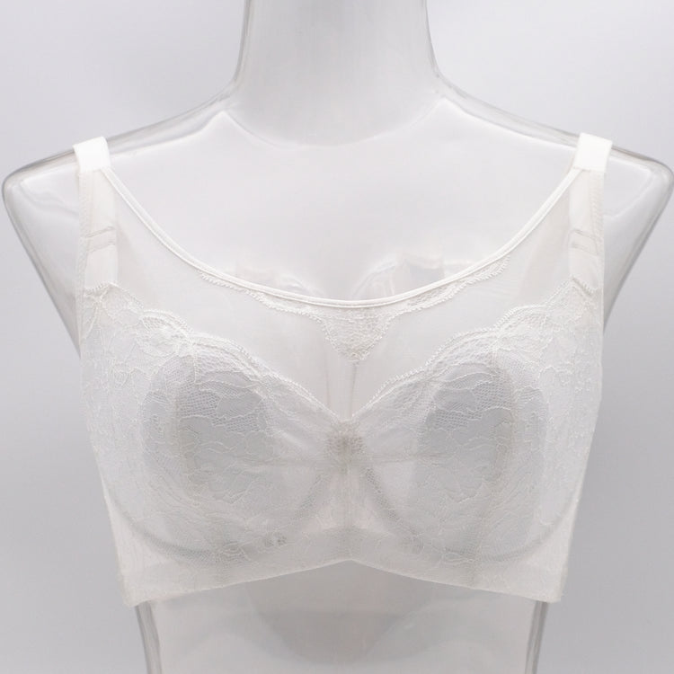 C-G Cup Full Coverage Modest Frontal Mesh Lace Minimizer Bra