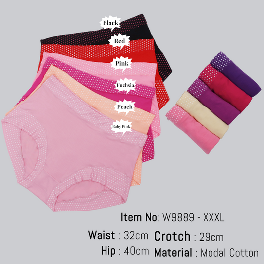 Plus Size Cute Lace Panties Cotton Crotch Comfortable Women